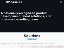 Tablet Screenshot of disher.com